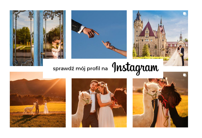 Portfolio fotografa ślubnego na Instagramie
