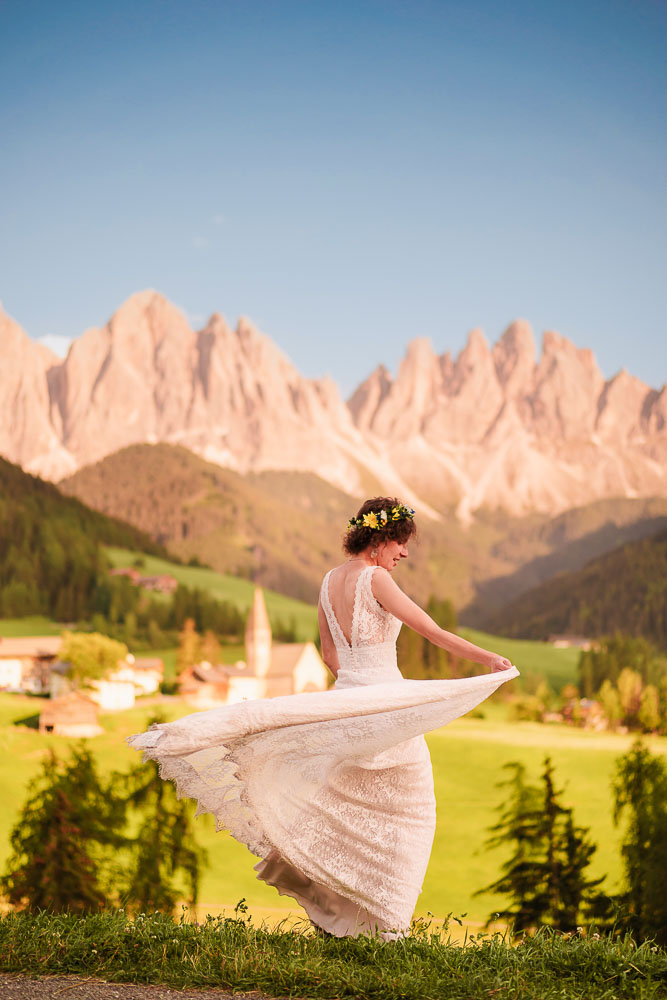 Plener Ślubny w Dolomitach